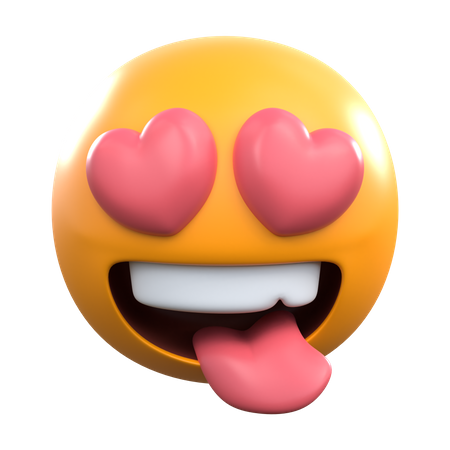 Liebes-Emoticon  3D Icon