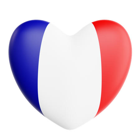 Liebe frankreich  3D Icon