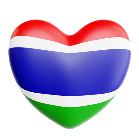 Liebe gambia  3D Icon