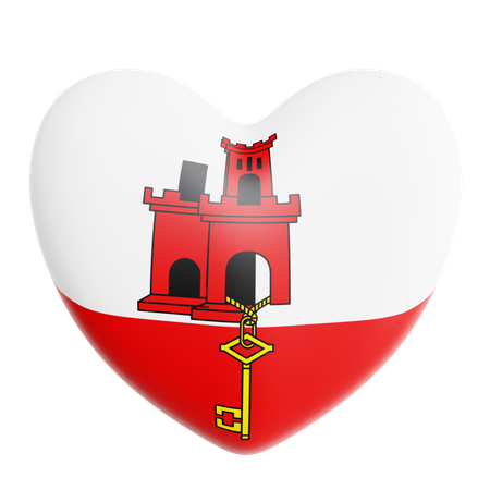 Liebe gibraltar  3D Icon