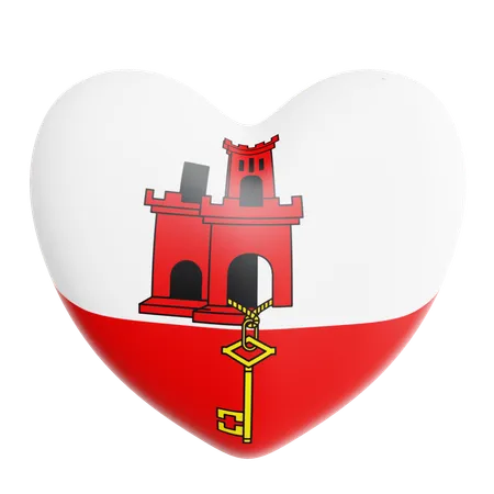 Liebe gibraltar  3D Icon