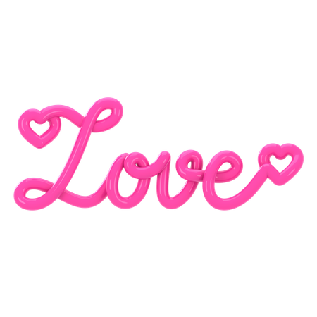 Liebe Großbuchstabe  3D Icon