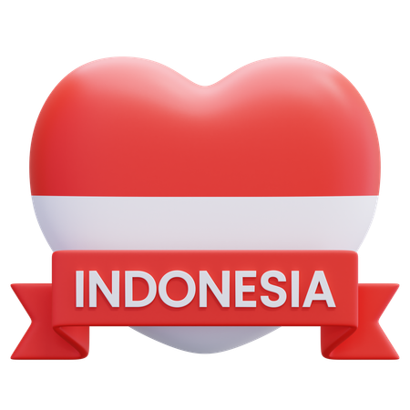 Liebe indonesien  3D Icon