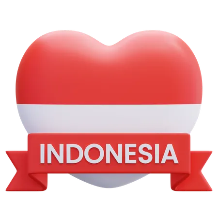 Liebe indonesien  3D Icon