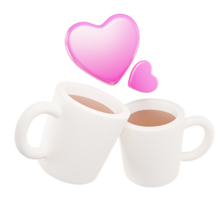 Liebe Kaffee  3D Icon