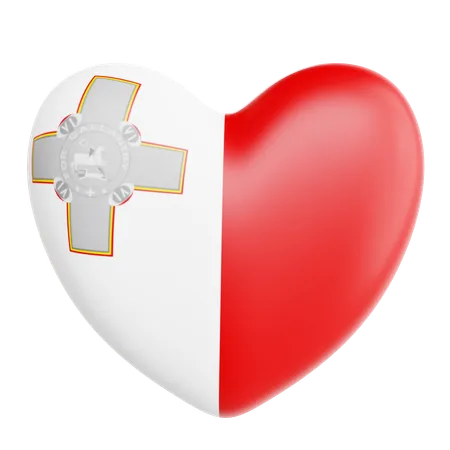 Liebe malta  3D Icon