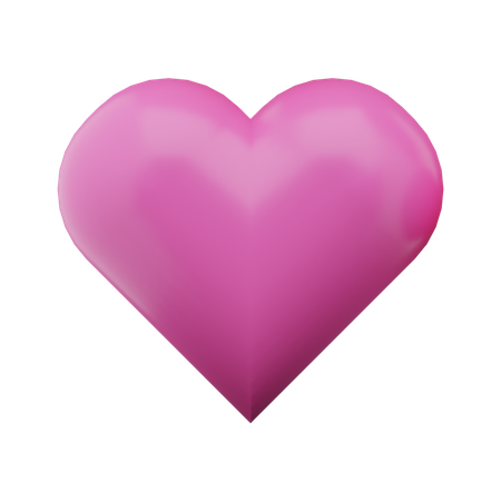 Liebe rosa  3D Icon