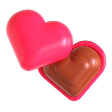 Liebe Schoko-Bonbons  3D Icon