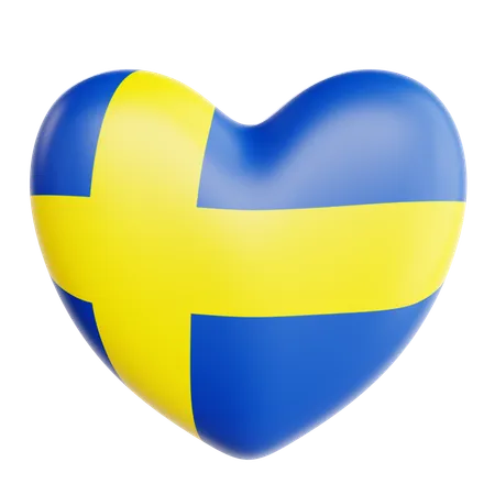 Liebe schweden  3D Icon