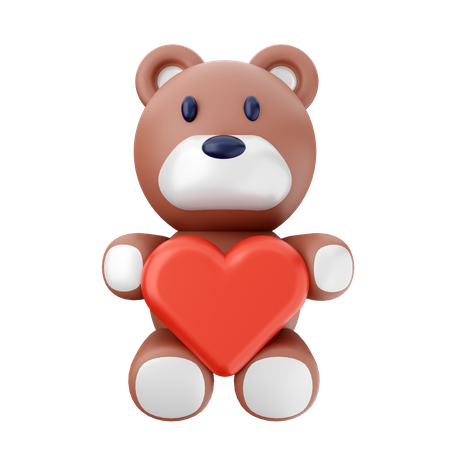 Liebe Teddybär  3D Icon