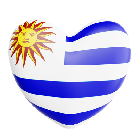 Liebe uruguay  3D Icon