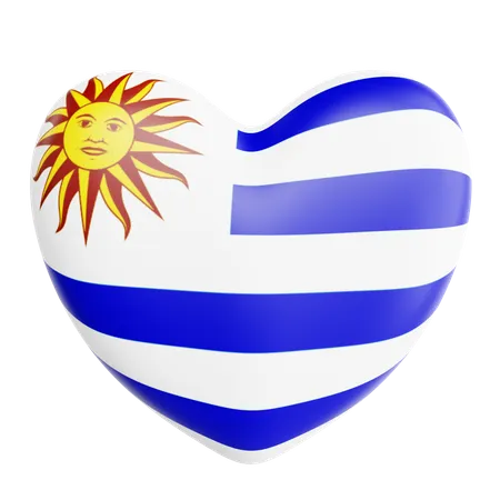 Liebe uruguay  3D Icon