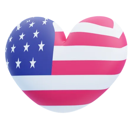 Liebe usa  3D Icon