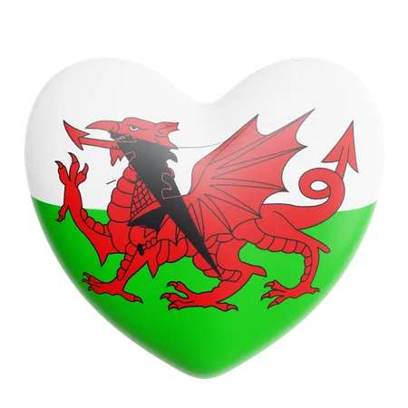 Liebe wales  3D Icon