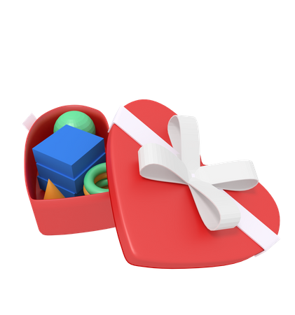 Liebe Geschenkbox  3D Icon