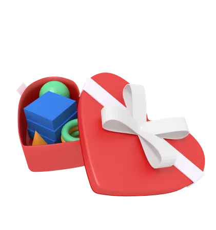 Liebe Geschenkbox  3D Icon