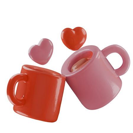 Liebe Kaffee-Date  3D Icon