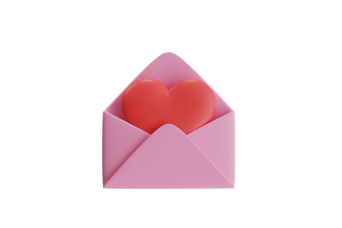 Liebesbrief  3D Icon