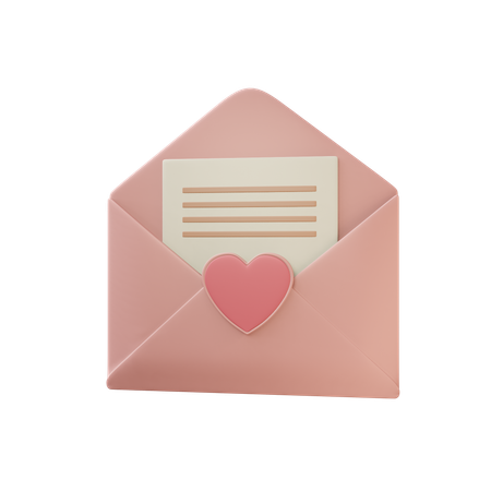 Liebesbrief  3D Icon