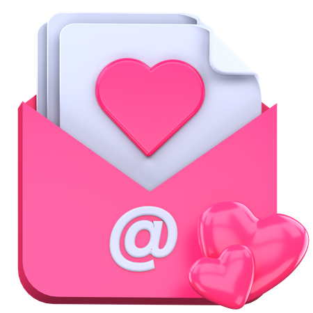 Liebesbrief  3D Icon