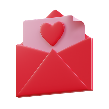 Liebesbrief  3D Icon