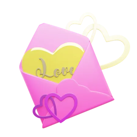 Liebesbrief  3D Icon