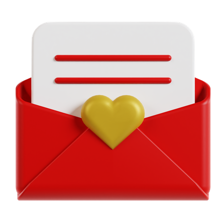 Liebesbrief  3D Icon