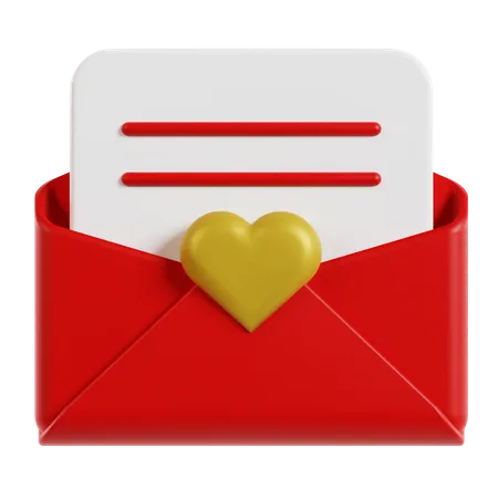 Liebesbrief  3D Icon