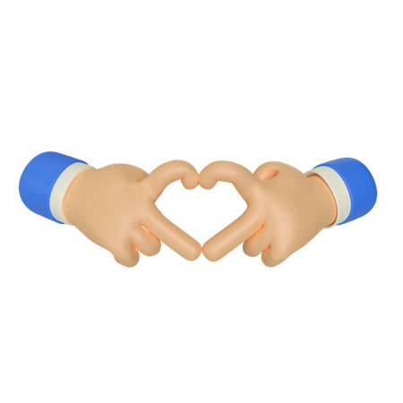 Liebesfinger-Handbewegung  3D Icon