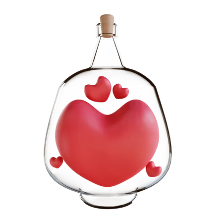 Liebesflasche  3D Icon