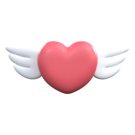 Liebe Flügel  3D Icon