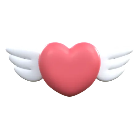 Liebe Flügel  3D Icon