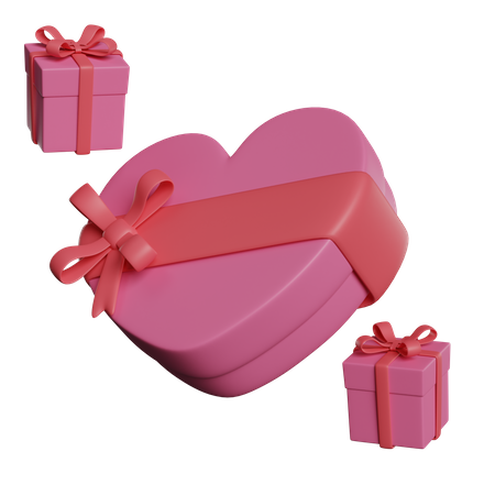 Liebe Geschenkbox  3D Icon