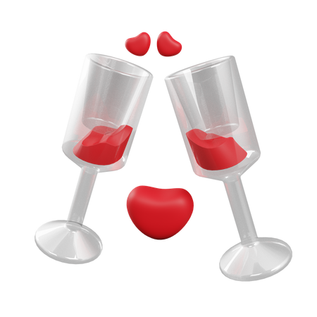 Liebe trinken  3D Illustration