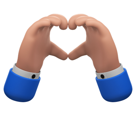 Liebeshändegeste  3D Icon