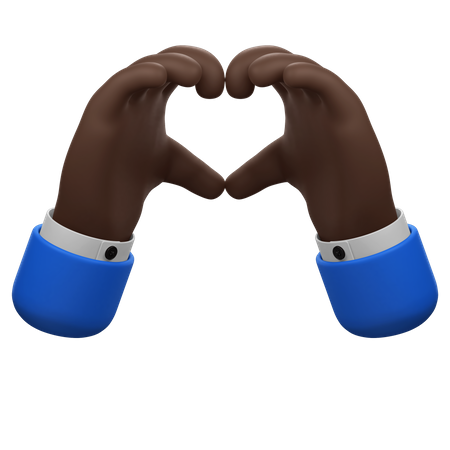 Liebeshändegeste  3D Icon