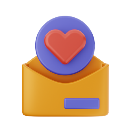 Liebesbrief  3D Icon