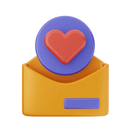 Liebesbrief  3D Icon