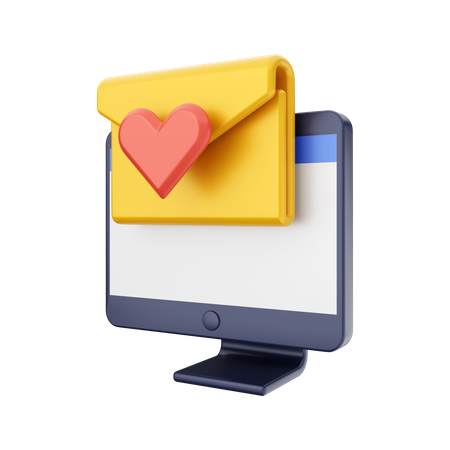 Liebesnachricht  3D Icon