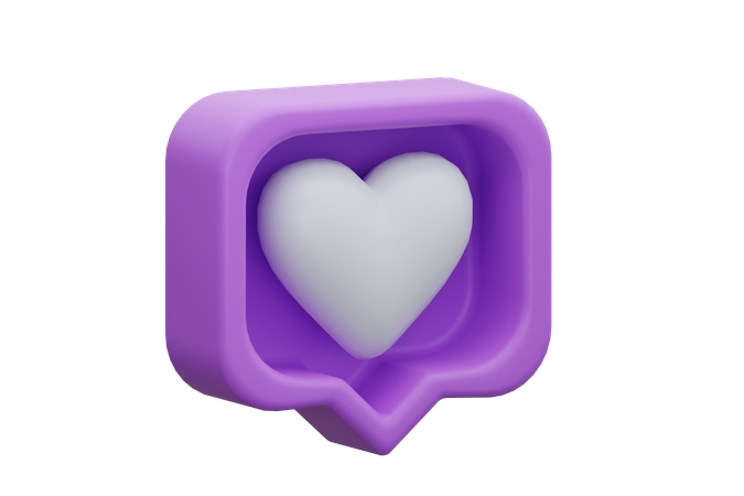 Liebesnachricht  3D Icon