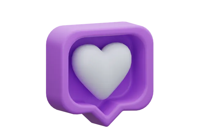 Liebesnachricht  3D Icon