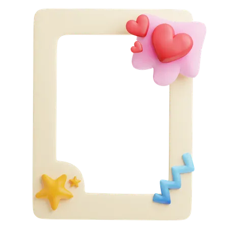 Liebe Rahmen  3D Icon
