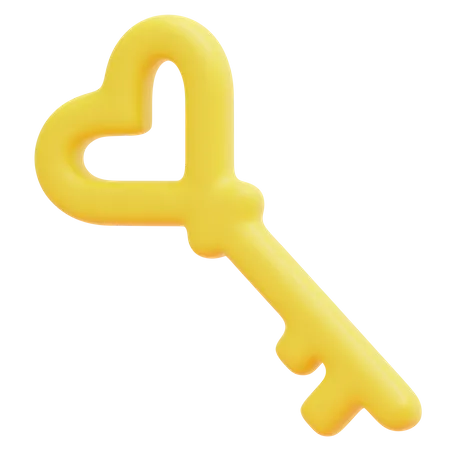 Liebesschlüssel  3D Icon