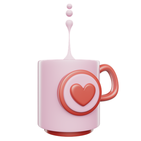 Liebe becher  3D Icon