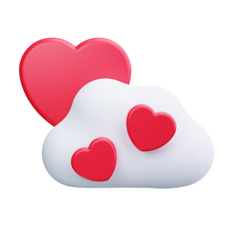 Liebe wolke  3D Icon