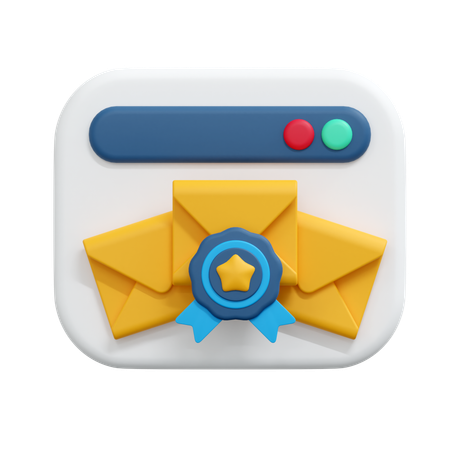 Bevorzugte E-Mail-Nachricht  3D Icon