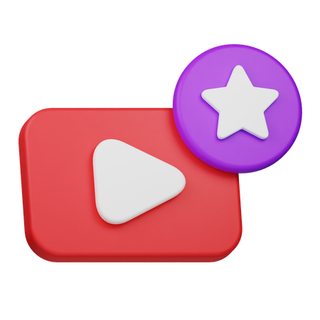 Lieblingsvideo  3D Icon