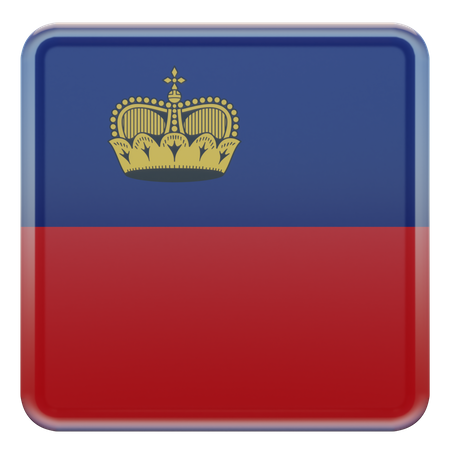 Liechtenstein flag  3D Icon