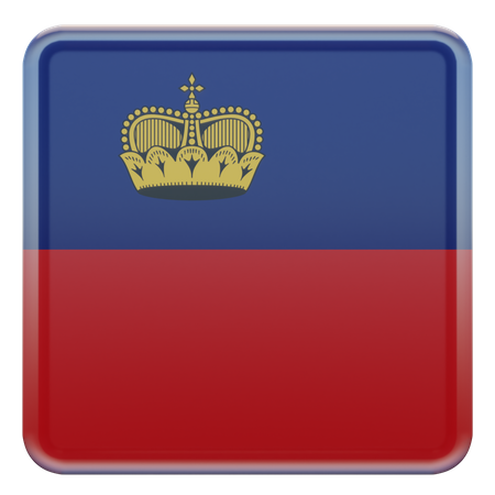 Liechtenstein Flag  3D Illustration