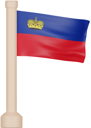 Liechtenstein Flag  3D Icon
